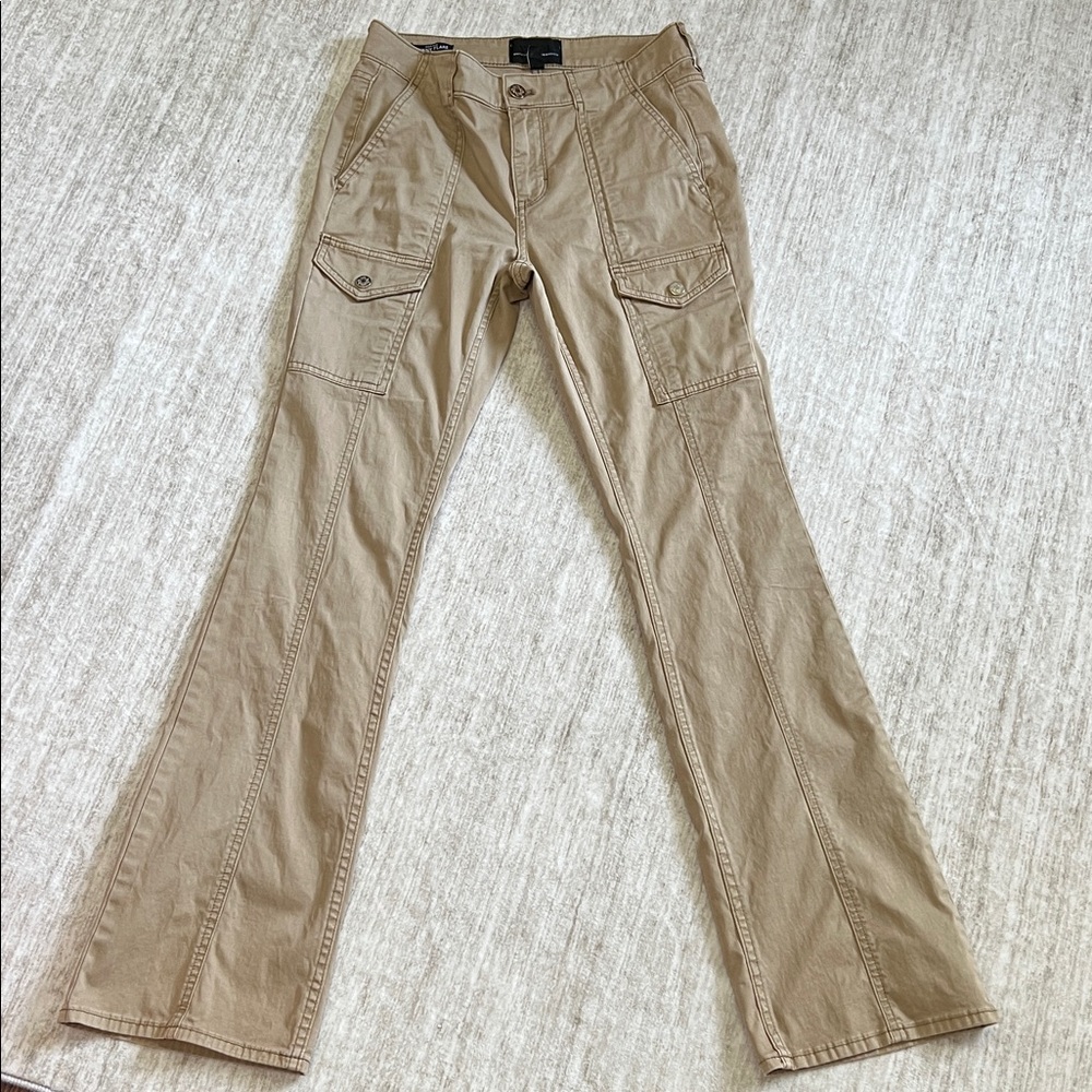 White House Black Market Tan Cargo Stretch Pants